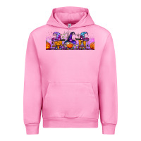 Fuchsia Pink halloween witch gnomes libbey cup Urban Hoodie - BundleAndBundleShop
