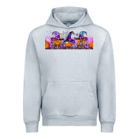 Heather Grey halloween witch gnomes libbey cup Urban Hoodie - BundleAndBundleShop