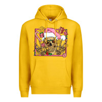 Lemon pink christmas skeleton Premium Hoodie - AdoDesignShop