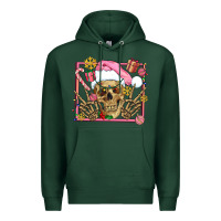 Sports Green pink christmas skeleton Premium Hoodie - AdoDesignShop
