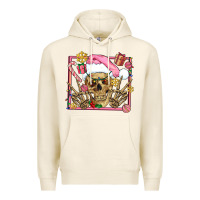 Tofu pink christmas skeleton Premium Hoodie - AdoDesignShop