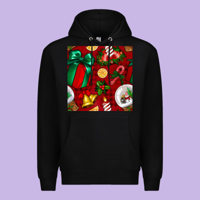 Christmas Snow Globe Seamless Pattern Premium Hoodie Designed By Bundleandbundleshop