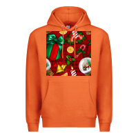 Carrot christmas snow globe seamless pattern Premium Hoodie - BundleAndBundleShop
