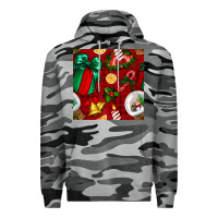 Slate Camo christmas snow globe seamless pattern Premium Hoodie - BundleAndBundleShop