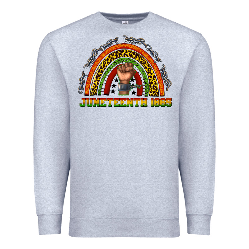 Juneteenth 1865 Rainbow Premium Sweatshirt by texasbilliewilder | Teevron
