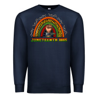 Navy juneteenth 1865 rainbow Premium Sweatshirt - texasbilliewilder