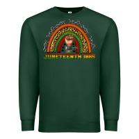 Sports Green juneteenth 1865 rainbow Premium Sweatshirt - texasbilliewilder