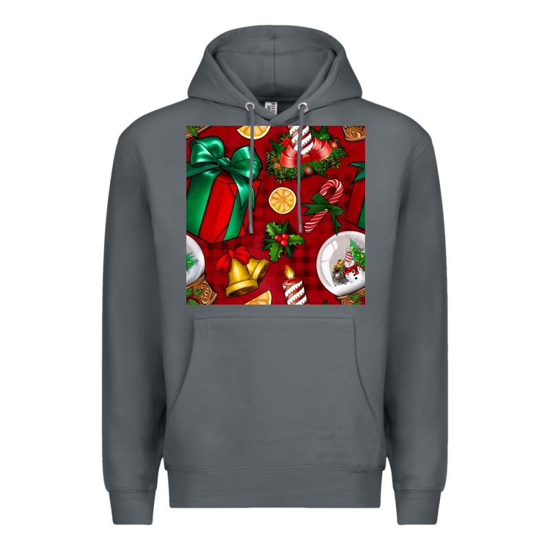Christmas Snow Globe Seamless Pattern Premium Hoodie by BundleAndBundleShop | Teevron