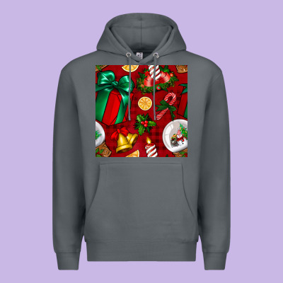 Christmas Snow Globe Seamless Pattern Premium Hoodie Designed By Bundleandbundleshop