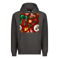 Smoke christmas snow globe seamless pattern Premium Hoodie - BundleAndBundleShop