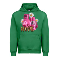 Emerald Breast Cancer Boxing Gloves Urban Hoodie - Artiststas