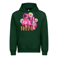 Forest Green Breast Cancer Boxing Gloves Urban Hoodie - Artiststas