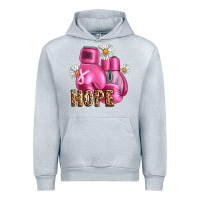 Heather Grey Breast Cancer Boxing Gloves Urban Hoodie - Artiststas
