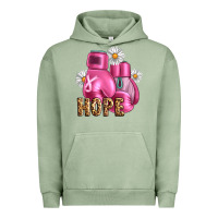 Pigment Oil Green Breast Cancer Boxing Gloves Urban Hoodie - Artiststas