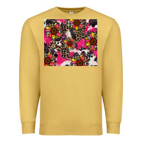 Antique Gold sunflower cowhide Premium Sweatshirt - Zillion Design Studio