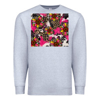 Heather Grey sunflower cowhide Premium Sweatshirt - Zillion Design Studio