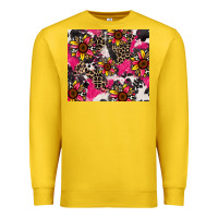 Lemon sunflower cowhide Premium Sweatshirt - Zillion Design Studio