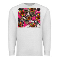 Oatmeal Heather sunflower cowhide Premium Sweatshirt - Zillion Design Studio