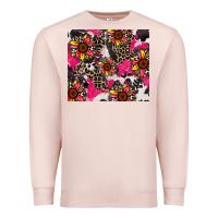 Pale Pink sunflower cowhide Premium Sweatshirt - Zillion Design Studio