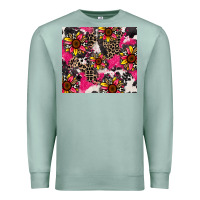 Seafoam sunflower cowhide Premium Sweatshirt - Zillion Design Studio