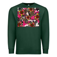 Sports Green sunflower cowhide Premium Sweatshirt - Zillion Design Studio