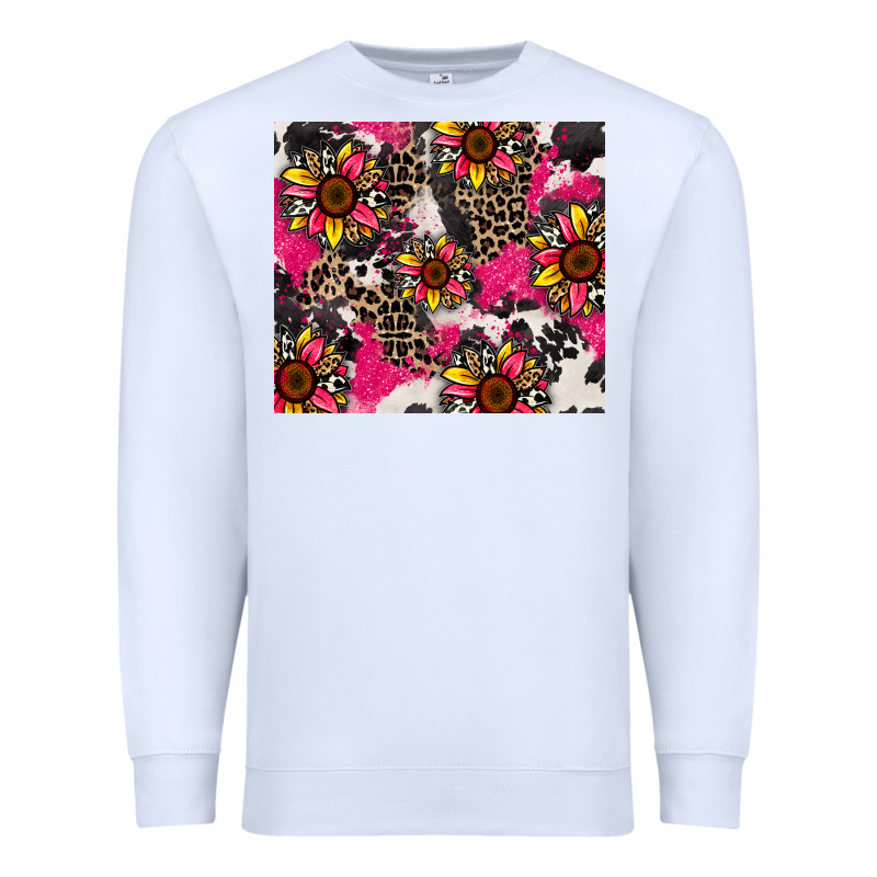 Sunflower Cowhide Premium Sweatshirt by Zillion Design Studio | Teevron