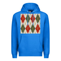 True Royal christmas diamond plaid seamless pattern Premium Hoodie - BundleAndBundleShop