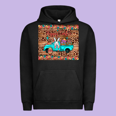Happy Easter Truck Urban Hoodie Designed By Jahusdesignshop