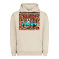 Pigment French Oak happy easter truck Urban Hoodie - JahusDesignShop