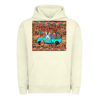 Pigment Pistachio happy easter truck Urban Hoodie - JahusDesignShop
