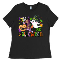 Black my 1st halloween Ladies Tee - BarkalooDesign
