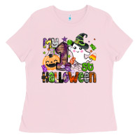 Bubblegum Pink my 1st halloween Ladies Tee - BarkalooDesign