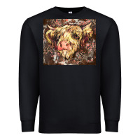 Black leopard cow Premium Sweatshirt - Zillion Design Studio