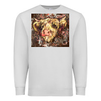 Dove Grey leopard cow Premium Sweatshirt - Zillion Design Studio