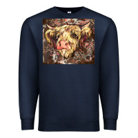Navy leopard cow Premium Sweatshirt - Zillion Design Studio