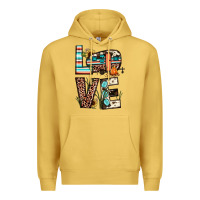 Antique Gold love camp Premium Hoodie - JahusDesignShop