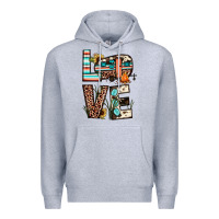 Heather Grey love camp Premium Hoodie - JahusDesignShop