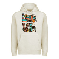 Oatmeal Heather love camp Premium Hoodie - JahusDesignShop