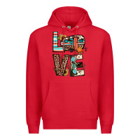 Red love camp Premium Hoodie - JahusDesignShop