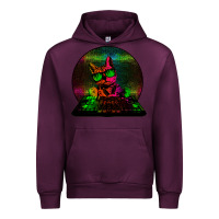 Mauve Wine HOUSE CAT (Rainbow DJ Kitty) Urban Hoodie - Bettercallsaul