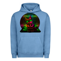 Pigment Pebble Blue HOUSE CAT (Rainbow DJ Kitty) Urban Hoodie - Bettercallsaul
