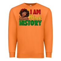 Carrot i am black history with afro black girl Premium Sweatshirt - texasbilliewilder