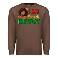 Chestnut i am black history with afro black girl Premium Sweatshirt - texasbilliewilder