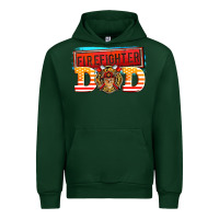 Forest Green firefighter dad Urban Hoodie - AdoDesignShop