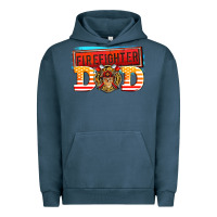 Pigment Midnight Navy firefighter dad Urban Hoodie - AdoDesignShop