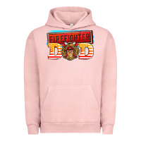 Pigment Salmon firefighter dad Urban Hoodie - AdoDesignShop