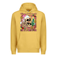 Antique Gold when you're dead inside but it's christmas Premium Hoodie - AdoDesignShop