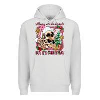 Dove Grey when you're dead inside but it's christmas Premium Hoodie - AdoDesignShop
