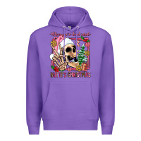 Purple when you're dead inside but it's christmas Premium Hoodie - AdoDesignShop
