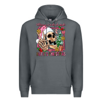 Rock when you're dead inside but it's christmas Premium Hoodie - AdoDesignShop